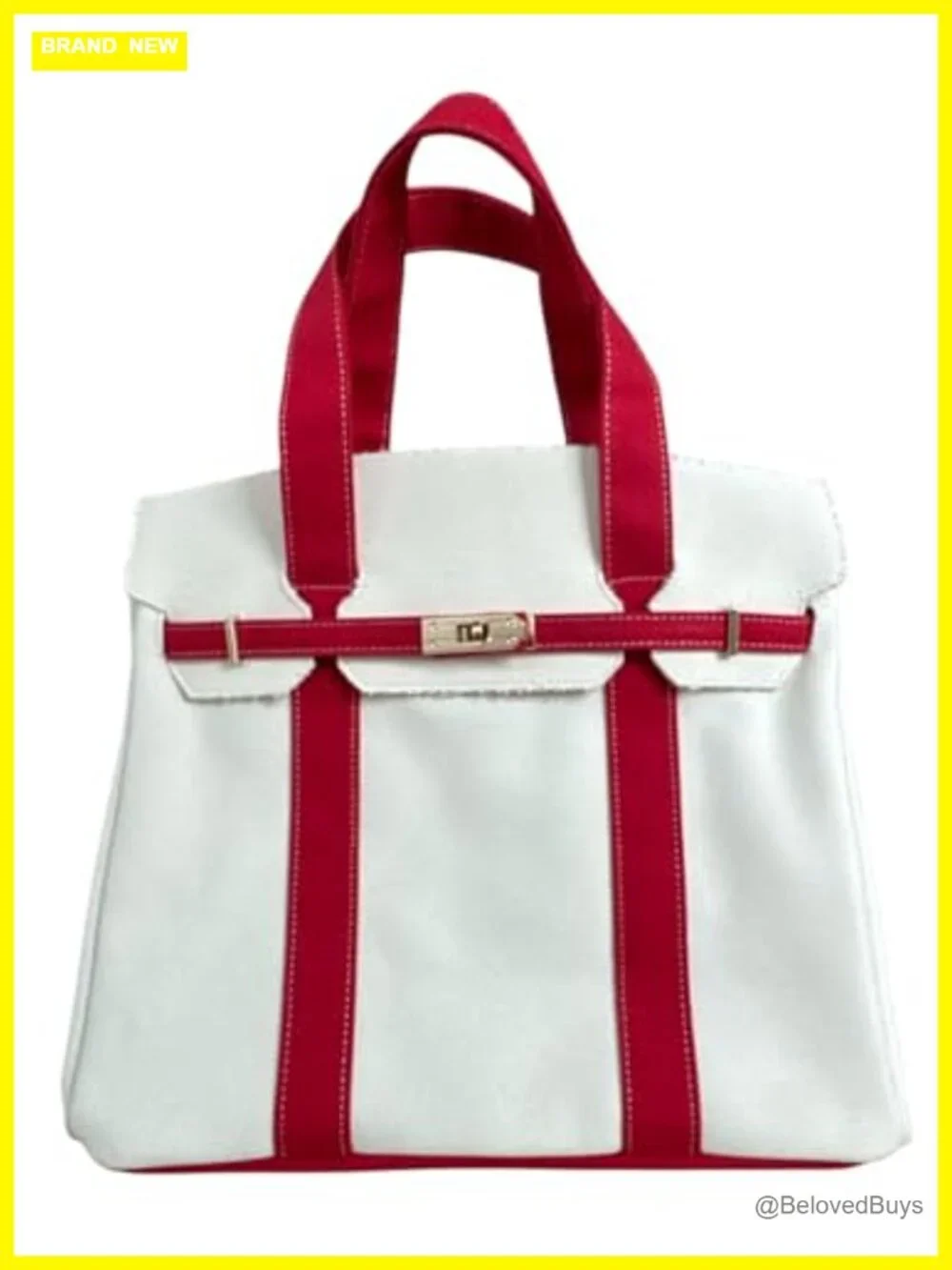 Canvas Tote with 8 Pockets, Distressed Finish, Structured Silhouette, Spacious